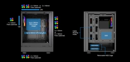 Vida SPIRE ATX BLACK GAMING CASE — image 9