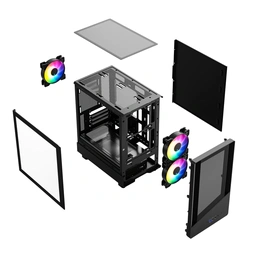 Vida SPIRE M MATX BLACK GAMING CASE — image 5