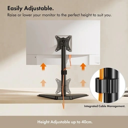 VonHaus Single Monitor Mount and Stand for 13-32 Inch Screens, VESA dimensions 75x75mm and 100x100mm — image 6