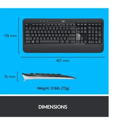 Logitech MK540 ADVANCED Wireless/Wired Standard Keyboard With Optical Mouse — image 5