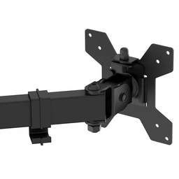 GameMax Dual Monitor Arm Stand LCD Desk Mount Freestanding For Two 13 Inch To 27 Inch Monitors, VESA Dimensions Of 75x75 mm or 100x100 mm, 180 Degrees Swivel, Black — image 5