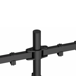 GameMax Dual Monitor Arm Stand LCD Desk Mount Freestanding For Two 13 Inch To 27 Inch Monitors, VESA Dimensions Of 75x75 mm or 100x100 mm, 180 Degrees Swivel, Black — image 6