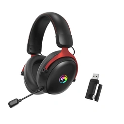 Marvo Scorpion HG9076W Tactic X Pro Wireless Bluetooth / USB-C RGB Gaming Headset (Black) — image 2