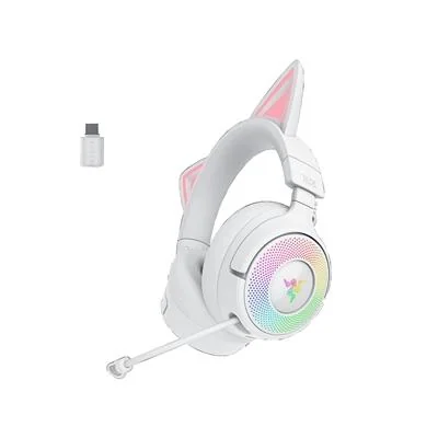 RAZER KRAKEN KITTY V3 PRO HEADSET WHITE