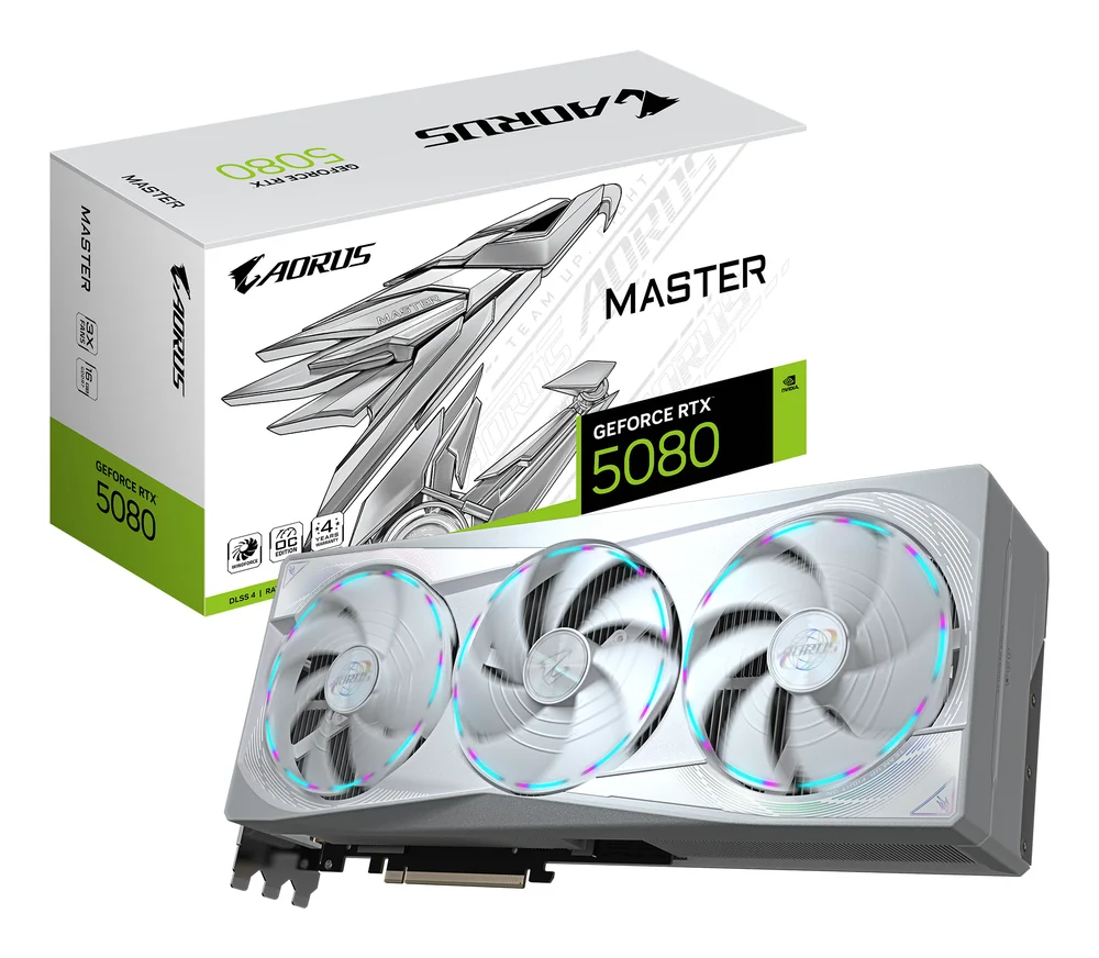 Gigabyte AORUS MASTER ICE GeForce RTX 5080 16 GB Video Card