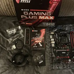 MSI B450 Gaming Plus Max Motherboard ATX AM4 DDR4 BUNDLE With Extras — image 2